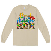 Mushroom proud autism mom Long Sleeve Tee - CowGirlArtShop