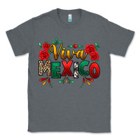 Charcoal Heather Viva Mexico Cinco De Mayo Classic Tee - texasbilliewilder