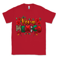 Red Viva Mexico Cinco De Mayo Classic Tee - texasbilliewilder