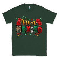 Sports Green Viva Mexico Cinco De Mayo Classic Tee - texasbilliewilder