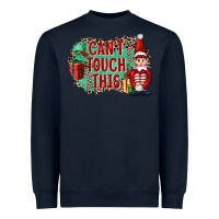 Navy Christmas Can't Touch This Elf Heavyweight Sweatshirt - FaDigitalArtStudio