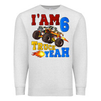 Oatmeal Heather i'am six truck yeah Premium Sweatshirt - Artiststas