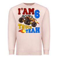 Pale Pink i'am six truck yeah Premium Sweatshirt - Artiststas