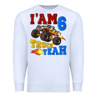 White i'am six truck yeah Premium Sweatshirt - Artiststas