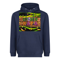 Navy Spooky mama Heavyweight Hoodie - Artiststas