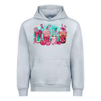 Heather Grey breast cancer  coffee cups Urban Hoodie - AdoDesignShop