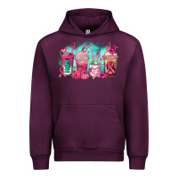 Mauve Wine breast cancer  coffee cups Urban Hoodie - AdoDesignShop