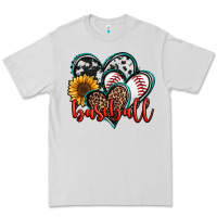 Dove Grey baseball hearts Premium Tee - Jasminsmagicworld