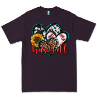 Plum baseball hearts Premium Tee - Jasminsmagicworld
