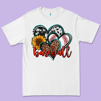 Baseball Hearts Premium Tee Designed By Jasminsmagicworld