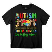Black autism mom some people look up to their heroes Heavy Core Tee - LillyAllenDesigns