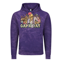 Cloud Purple game day baseball leopard Vintage Hoodie - HowdyJamesFarm