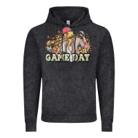 Vintage Black game day baseball leopard Vintage Hoodie - HowdyJamesFarm