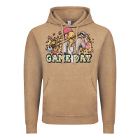 Vintage Coffee game day baseball leopard Vintage Hoodie - HowdyJamesFarm