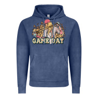 Vintage Denim game day baseball leopard Vintage Hoodie - HowdyJamesFarm