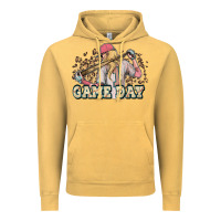 Vintage Mustard game day baseball leopard Vintage Hoodie - HowdyJamesFarm