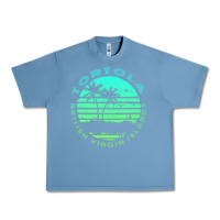 Pebble Blue Bvi Tortola British Caribbean Island Souvenir Urban Heavy Tee - minhPixels