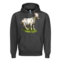 Charcoal Heather cashmere goat Zipper Hoodie - LillyAllenDesigns