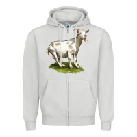 Dove Grey cashmere goat Zipper Hoodie - LillyAllenDesigns
