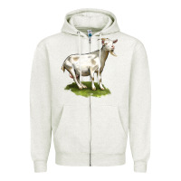 Oatmeal Heather cashmere goat Zipper Hoodie - LillyAllenDesigns