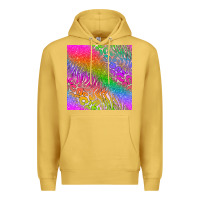 Antique Gold neon glitter leopard seamless pattern Premium Hoodie - BundleAndBundleShop