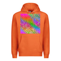 Carrot neon glitter leopard seamless pattern Premium Hoodie - BundleAndBundleShop
