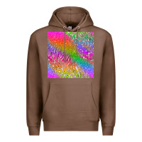 Chestnut neon glitter leopard seamless pattern Premium Hoodie - BundleAndBundleShop