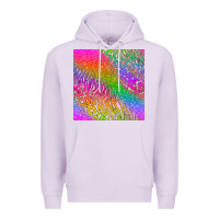 Lilac neon glitter leopard seamless pattern Premium Hoodie - BundleAndBundleShop