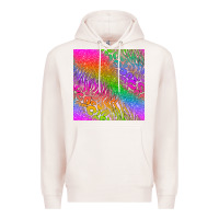 Pale Pink neon glitter leopard seamless pattern Premium Hoodie - BundleAndBundleShop