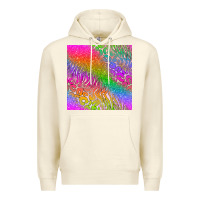 Sandshell neon glitter leopard seamless pattern Premium Hoodie - BundleAndBundleShop
