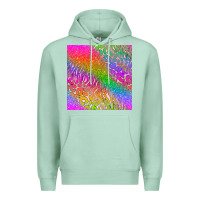 Seafoam neon glitter leopard seamless pattern Premium Hoodie - BundleAndBundleShop