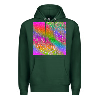 Sports Green neon glitter leopard seamless pattern Premium Hoodie - BundleAndBundleShop