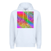 White neon glitter leopard seamless pattern Premium Hoodie - BundleAndBundleShop