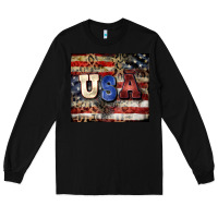 Black usa Long Sleeve Tee - CowGirlArtShop