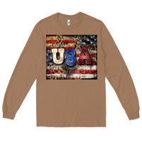 Toasted Coconut usa Long Sleeve Tee - CowGirlArtShop