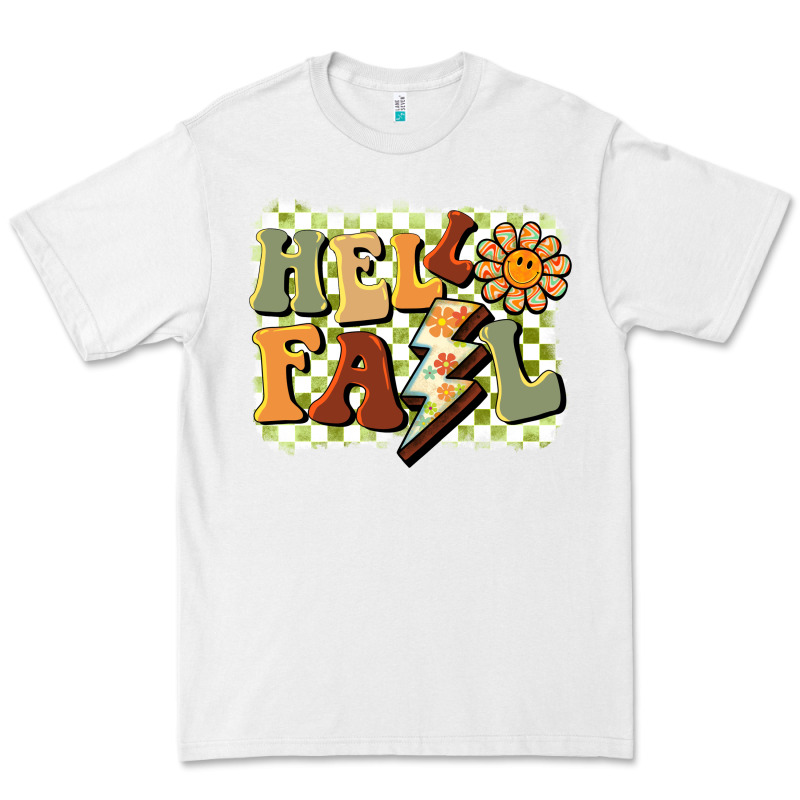 Groovy Hello Fall Premium Tee by BarkalooDesign | Teevron