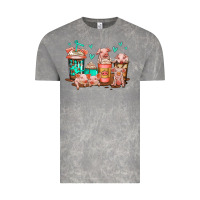 Cloud Rock cute pigs coffee Vintage Tee - Jasminsmagicworld