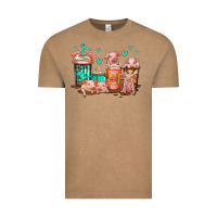 Vintage Coffee cute pigs coffee Vintage Tee - Jasminsmagicworld
