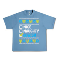 Pebble Blue nice naughty jewish ugly hanukkah sweater chanukah jew gift premium t Urban Heavy Tee - minhPixels