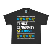 Pigment Black nice naughty jewish ugly hanukkah sweater chanukah jew gift premium t Urban Heavy Tee - minhPixels
