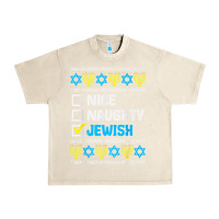Sandshell nice naughty jewish ugly hanukkah sweater chanukah jew gift premium t Urban Heavy Tee - minhPixels