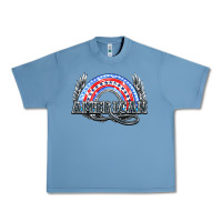 Pebble Blue American rainbow Urban Heavy Tee - HowdyJamesFarm