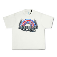 Pistachio American rainbow Urban Heavy Tee - HowdyJamesFarm