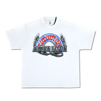 White American rainbow Urban Heavy Tee - HowdyJamesFarm