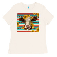 Bone serape leopard hereford cattle mousepad Ladies Tee - Jasminsmagicworld