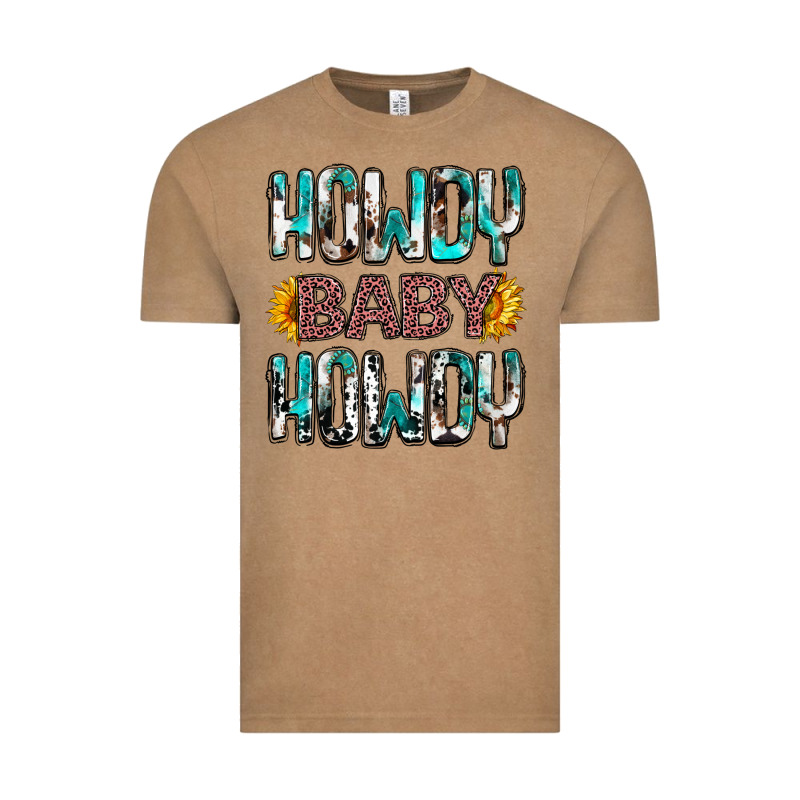 Western Howdy Baby Howdy Vintage Tee by HowdyJamesFarm | Teevron