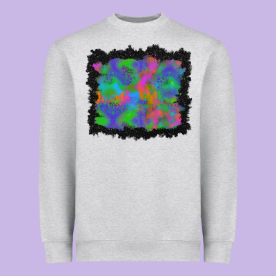 Halloween Neon Leopard Background Heavyweight Sweatshirt Designed By Bundleandbundleshop