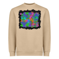 Mushroom halloween neon leopard background Heavyweight Sweatshirt - BundleAndBundleShop