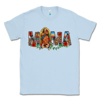 Dusty Blue Our Lady of Guadalupe Mama Classic Tee - texasbilliewilder