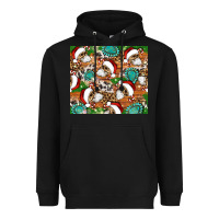 Black santa skeleton christmas tumbler Heavyweight Hoodie - Artiststas